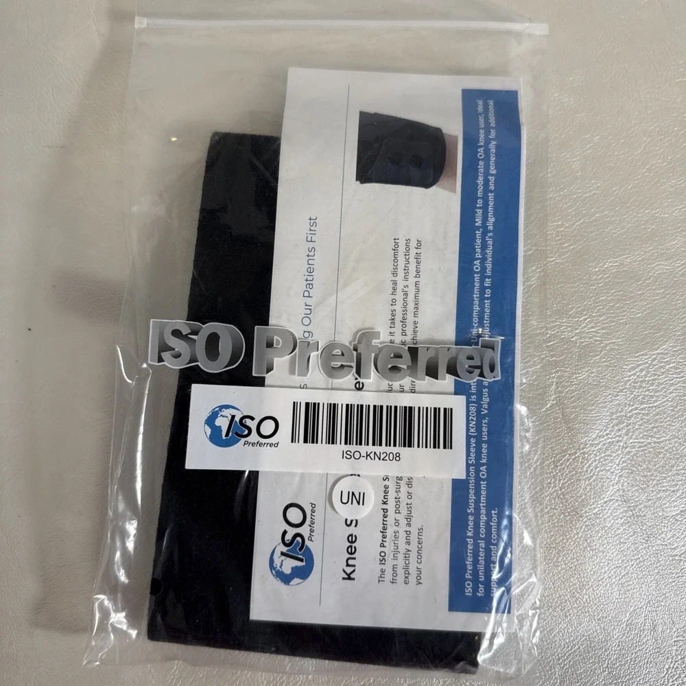 ISO Preferred ISO-KN208 Universal Size Knee Suspension‎ Sleeve New